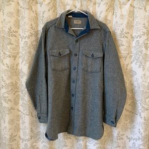 Vintage LL Bean Northwoods shirt jacket XL blue
